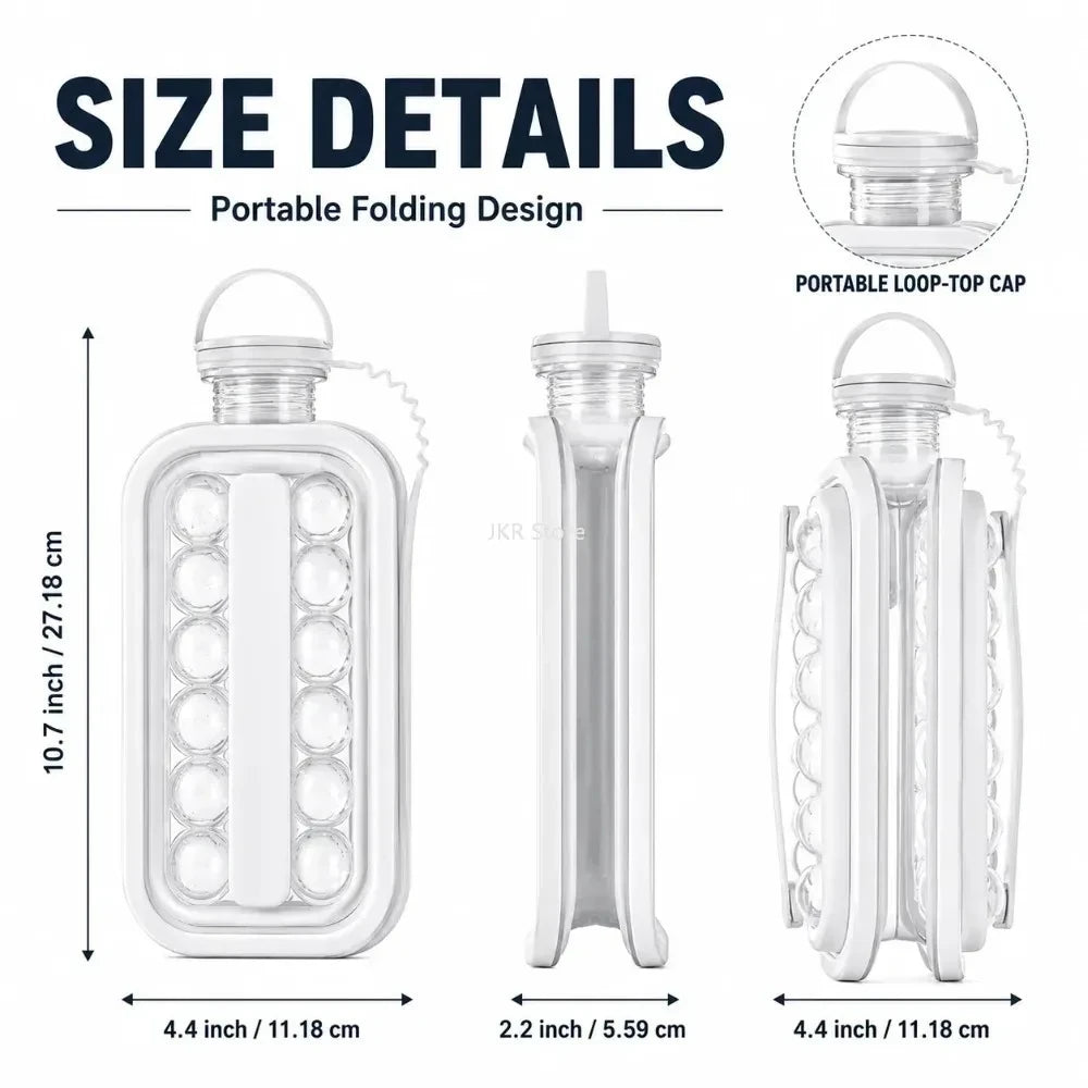 Portable Ice Maker Water Bottle