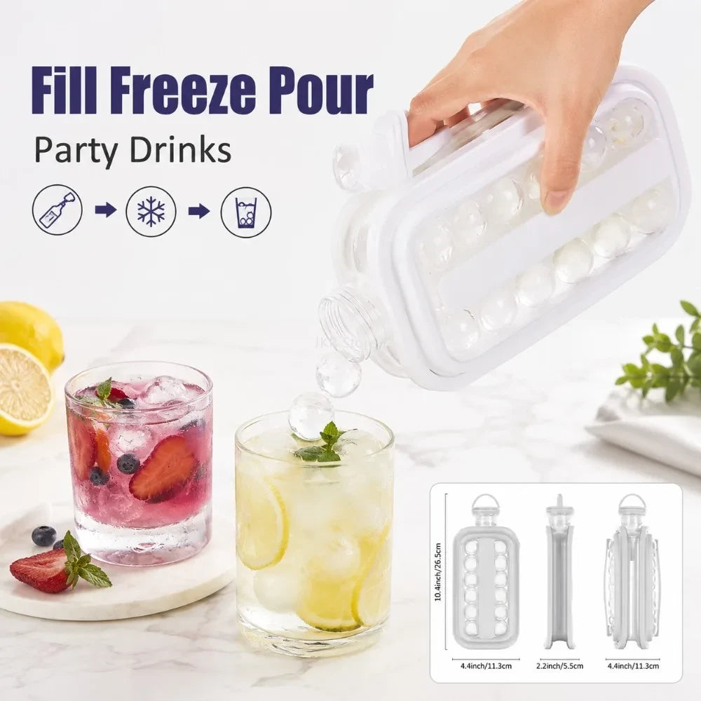 Portable Ice Maker Water Bottle