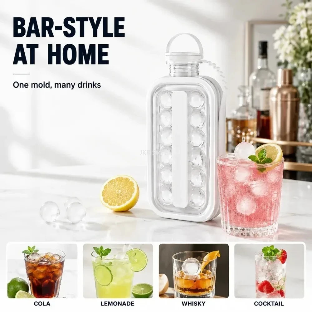 Portable Ice Maker Water Bottle