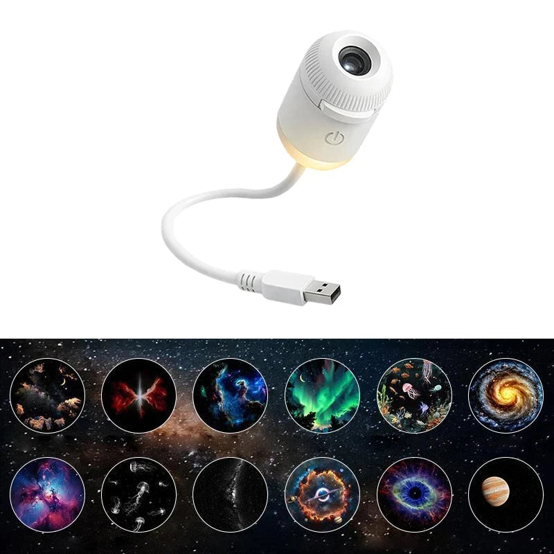 Mini Galaxy Star Projector Night Light