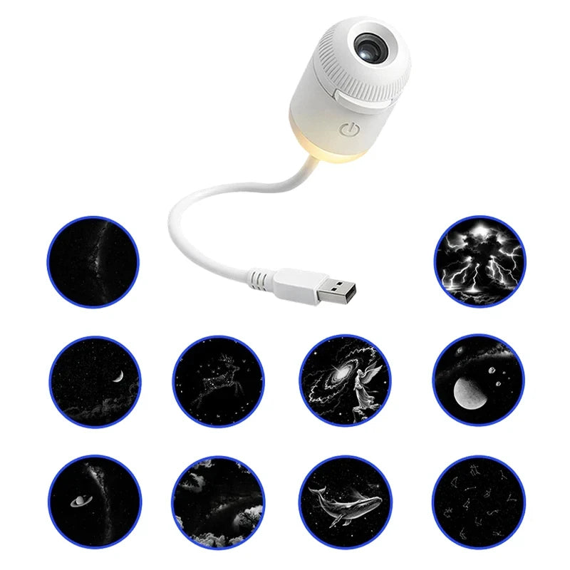 Mini Galaxy Star Projector Night Light
