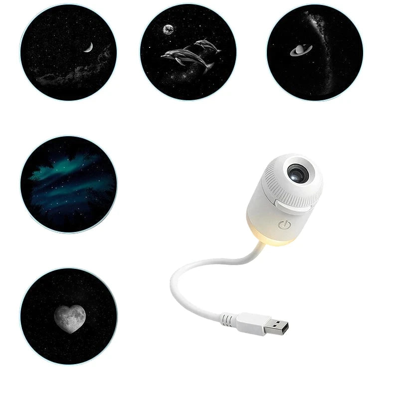 Mini Galaxy Star Projector Night Light